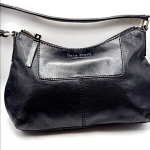 Kate Spade Boerum Hill Black Patent & Pebble Leather Classic Shoulder Bag Purse
